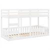 vidaXL Lit superpos&eacute; Blanc 90x200 cm Bois de pin massif