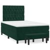 vidaXL Sommier &agrave; lattes de lit avec matelas vert fonc&eacute; 120x190 cm