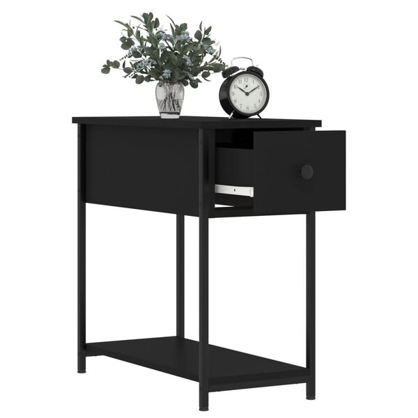 vidaXL Tables de chevet 2 pcs noir 30x60x60 cm bois d’ingénierie