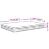 vidaXL Matelas à ressorts bonnell moyen 140x190 cm