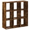 vidaXL Biblioth&egrave;que ch&ecirc;ne fum&eacute; 102x32x102 cm bois d'ing&eacute;nierie