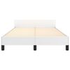 vidaXL Cadre de lit sans matelas blanc 120x190 cm similicuir