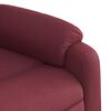 vidaXL Fauteuil de massage inclinable &eacute;lectrique Rouge bordeaux Tissu