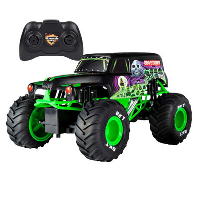 Monster Jam Camion jouet Grave Digger avec télécommande 1:15