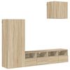 vidaXL Unit&eacute;s murales TV 4 pcs ch&ecirc;ne sonoma bois d'ing&eacute;nierie