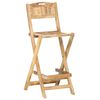 vidaXL Chaises de bar de jardin pliables lot de 2 Bois manguier solide