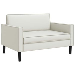 vidaXL Fauteuil XXL Blanc Simili cuir