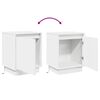vidaXL Cabinet de chevet 2 pcs Blanc 39 x 34,5 x 50 cm