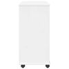 vidaXL Cabinet roulant Blanc 63,5 x 39 x 79 cm Bois de Pin Massif