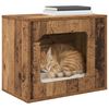 vidaXL Maison pour chat Bois ancien 51 x 30 x 42,5 cm