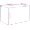 vidaXL Aquarium avec stockage Transparent 50 x 30 x 30 cm Verre