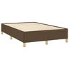 vidaXL Sommier &agrave; lattes de lit et matelas marron fonc&eacute; 120x190cm tissu