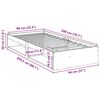 vidaXL Lit de jour sans matelas blanc 90x200 cm bois de pin massif