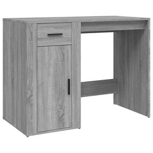 vidaXL Bureau Sonoma gris 100x49x75 cm Bois d'ing&eacute;nierie