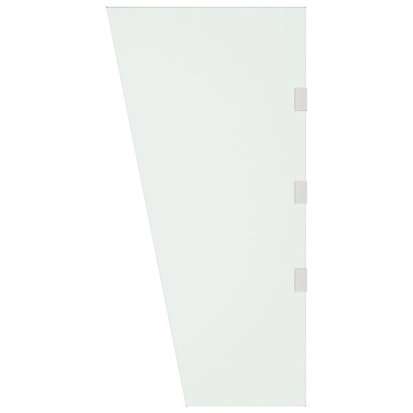vidaXL Panneau d'auvent de porte Transparent 50x100 cm Verre tremp&eacute;