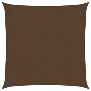 vidaXL Voile d'ombrage 160 g/m&sup2; Marron 3x3 m PEHD