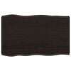vidaXL Dessus de table bois massif trait&eacute; bordure assortie