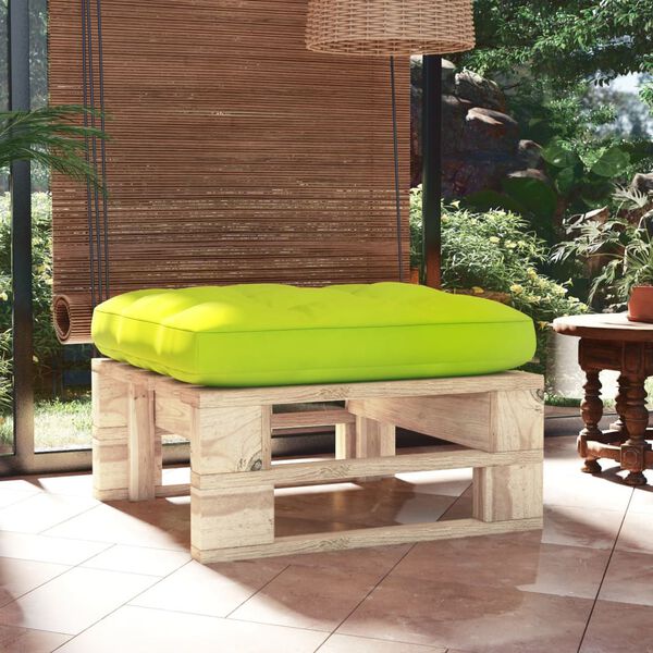 vidaXL Pouf palette de jardin bois de pin impr&eacute;gn&eacute;