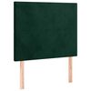vidaXL T&ecirc;te de lit Vert fonc&eacute; 80x5x118/128 cm Velours