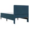 vidaXL Cadre de lit avec matelas Bleu 80 x 200 cm Velours