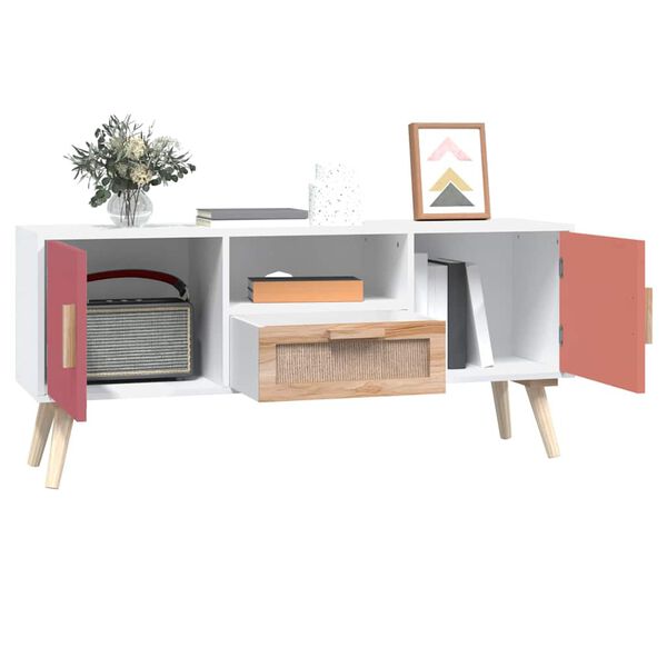 vidaXL Meuble TV avec portes 105x30x45 cm bois d'ingénierie