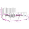 vidaXL Cadre de lit sans matelas bois de pin massif
