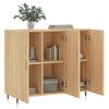 vidaXL Buffet ch&ecirc;ne sonoma 90x34x80 cm bois d'ing&eacute;nierie