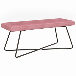 vidaXL banc Rose 110 x 40 x 45 cm Velours