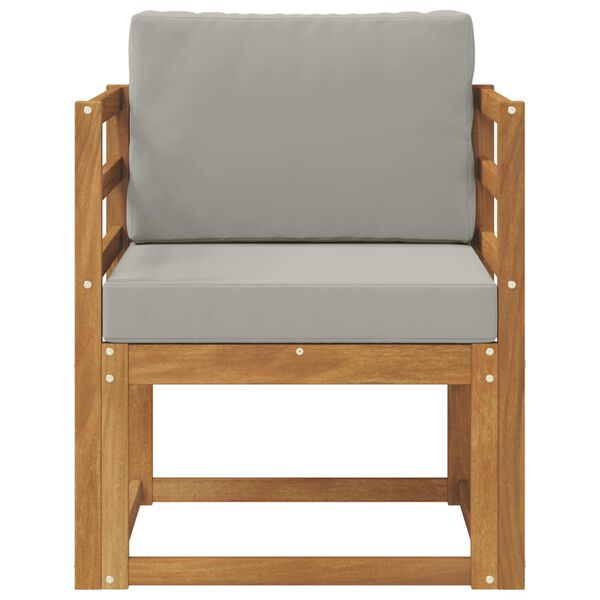 vidaXL Canap&eacute; d&rsquo;ext&eacute;rieur Bois d'acacia massif et polyester