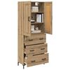 vidaXL Haut Armoire 2 pcs Ch&ecirc;ne artisanal Bois d'ing&eacute;nierie