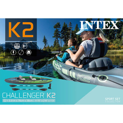 Intex Kayak gonflable Challenger K2 351 x 76 x 38 cm 68306NP