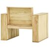 vidaXL Salon de jardin 3 pcs avec coussins bois de pin imprégné