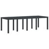 vidaXL Table de jardin pour repas Anthracite 250 x 100 x 73 cm