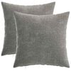 vidaXL Housse de coussin 2 pcs HEERLEN Gris fonc&eacute; 35 x 35 cm