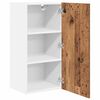 vidaXL Armoire suspendue Bois ancien et Blanc 40 x 31 x 80 cm