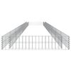 vidaXL Lit surélevé à gabion Acier galvanisé 800x100x20 cm