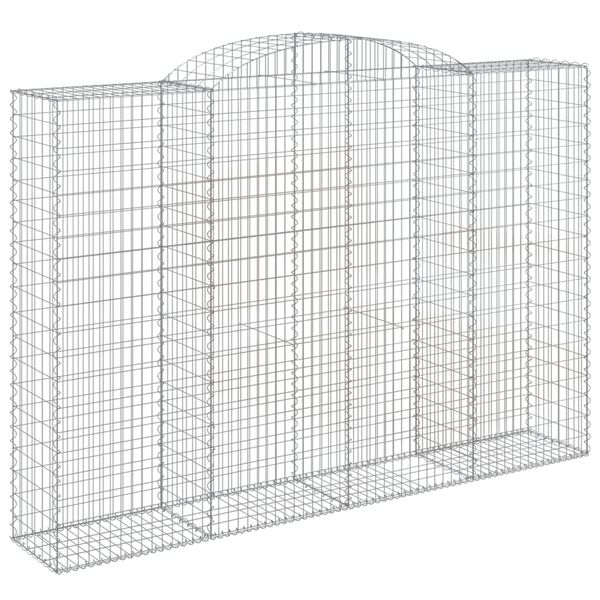 vidaXL Paniers à gabions arqués 12 pcs 300x50x200/220 cm Fer galvanisé