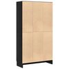 vidaXL Biblioth&egrave;que Ch&ecirc;ne noir 82,5 x 30,5 x 150 cm Bois d'ing&eacute;nierie