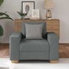 vidaXL Fauteuil Gris fonc&eacute; 100x78x80 cm Tissu