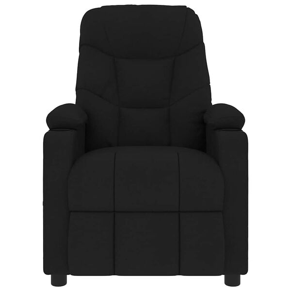vidaXL Fauteuil de massage Noir Tissu