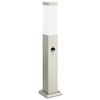 vidaXL Borne lumineuse avec d&eacute;tecteur 50 cm en acier inoxydable IP44