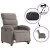 vidaXL Fauteuil inclinable électrique Taupe Tissu