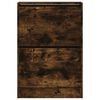 vidaXL Armoire &agrave; chaussures ch&ecirc;ne fum&eacute; 60x21x87,5 cm bois d'ing&eacute;nierie