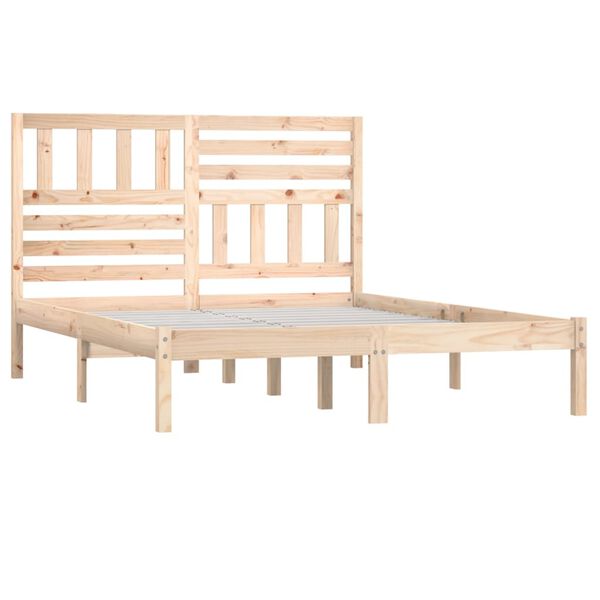 vidaXL Cadre de lit sans matelas bois massif de pin 140x200 cm