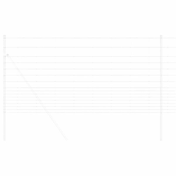 vidaXL Cl&ocirc;ture de prairie Argent&eacute; 50 x 1,2 m Acier galvanis&eacute;