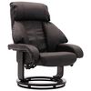 vidaXL Fauteuil TV avec repose-pied Marron Similicuir