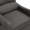 vidaXL Fauteuil de massage inclinable Gris foncé Tissu