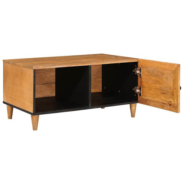 vidaXL Table basse Marron Clair 80 x 50 x 40 cm Bois d'acacia massif
