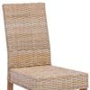 vidaXL Chaise de salle à manger 2 pcs Naturel 45 x 54 x 93 cm