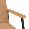 vidaXL fauteuil Beige 59 x 75 x 78 cm